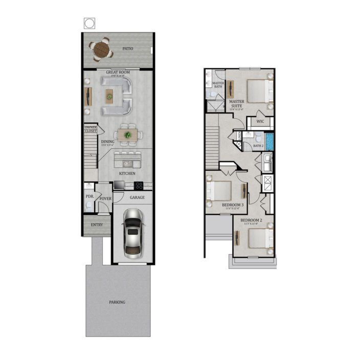 Floorplan Focus Augusta Townhome Spectrum+