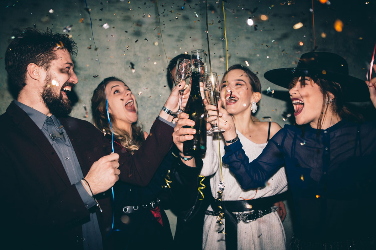 friend Celebrating New Years