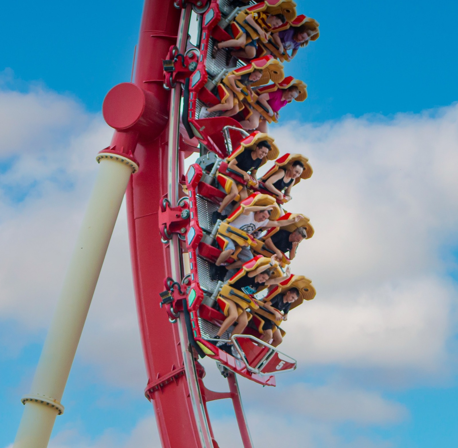 theme park roller coaster